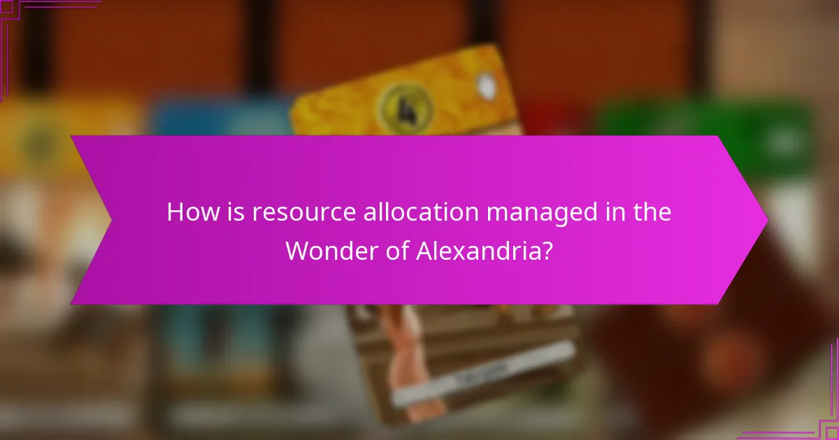 What are the card drafting mechanics in the Wonder of Alexandria?
