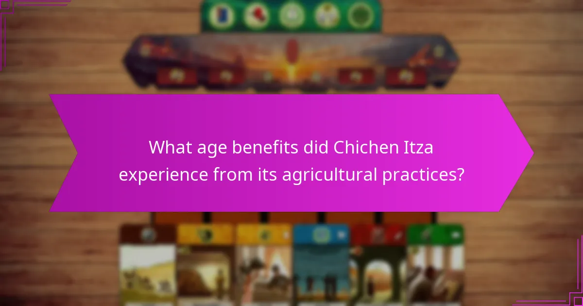 How do Chichen Itza’s agricultural strategies compare to other civilisations?
