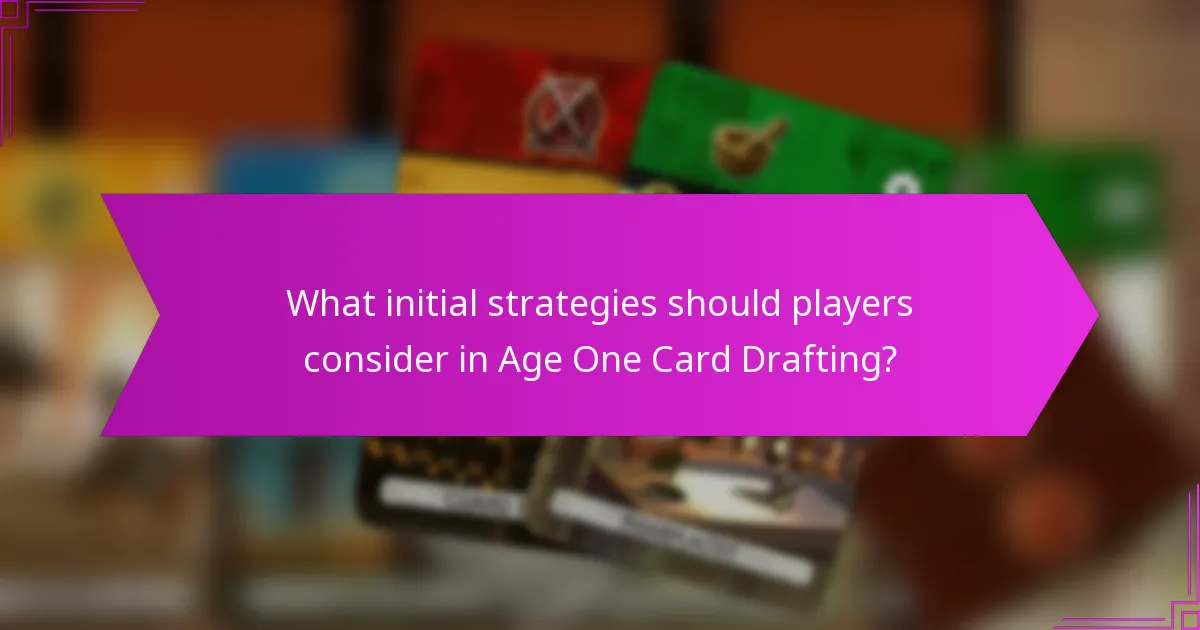 How does player interaction influence Age One Card Drafting?