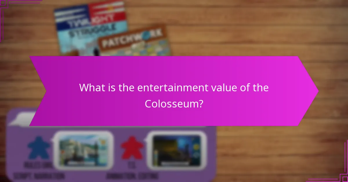How does the Colosseum compare to other ancient arenas?